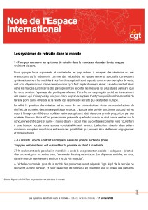 Note CGT-les systèmes de retraite dans le monde-pages-1