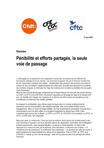 CFDT-CGC-CFTC-CP Retraites