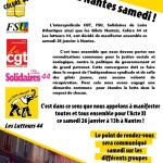 Nantes : appel intersyndical et appel Gilets jaunes et syndicats