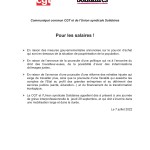 CGT et Solidaires appellent à la grève le 29 septembre 2022